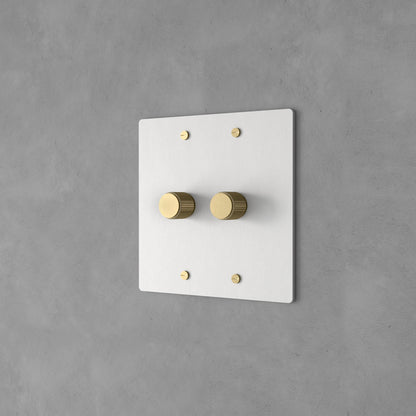 Luxe Messing Dimmer Schakelaar Met Draaiknop En Tijdloos Design