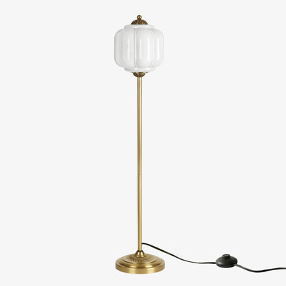 Decoratieve Glazen Pompoen Vloerlamp Retro Organische Stijl Woonkamer Staande Lamp