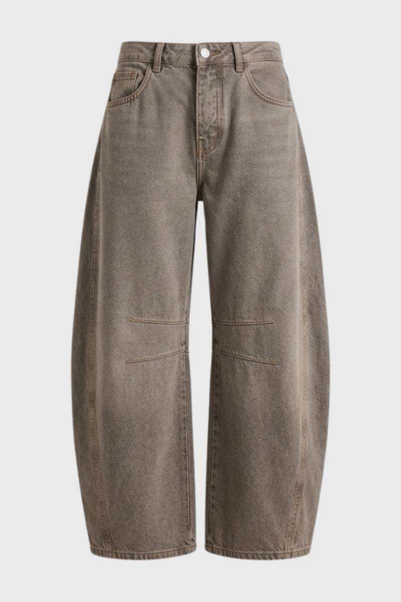 Dames Broek Wijd Model met Decoratieve Naden - StudioMarella