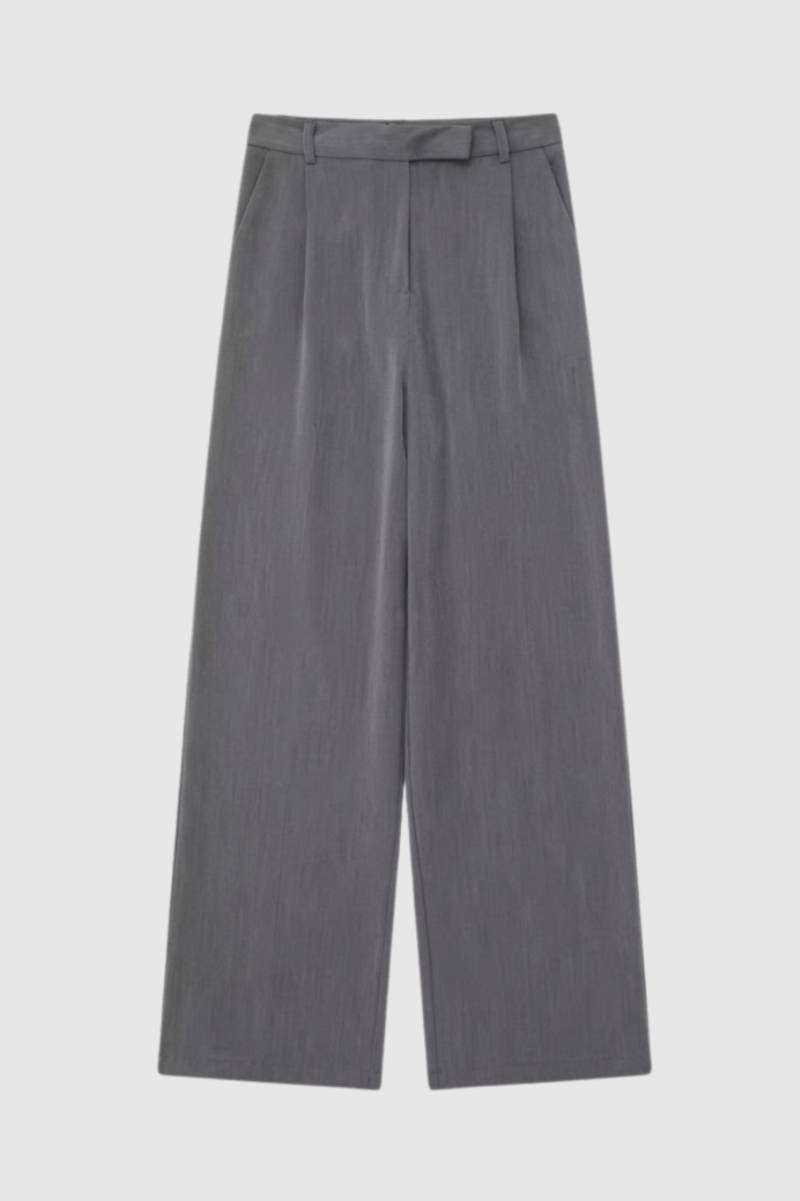 Dames Broek Wijd Model Hoge Taille Elegant Straight Fit - StudioMarella