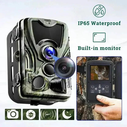 Wildcamera met Bewegingssensor & Nachtzicht | Trail Camera voor Natuur, Tuin & Beveiliging
