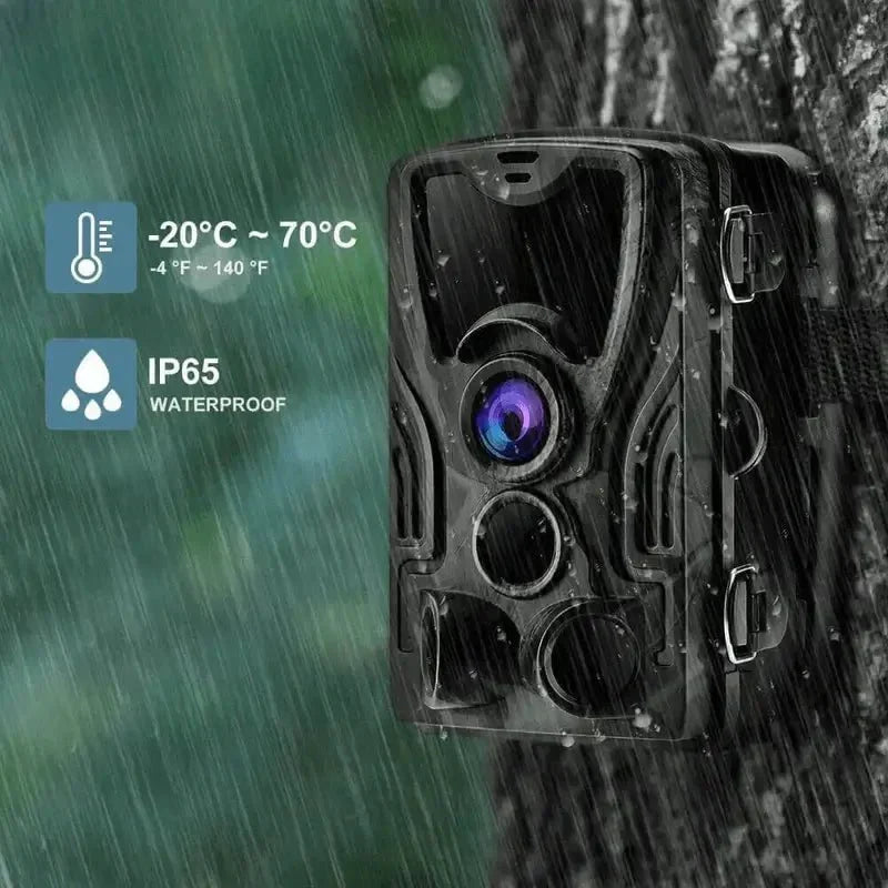 Wildcamera met Bewegingssensor & Nachtzicht | Trail Camera voor Natuur, Tuin & Beveiliging