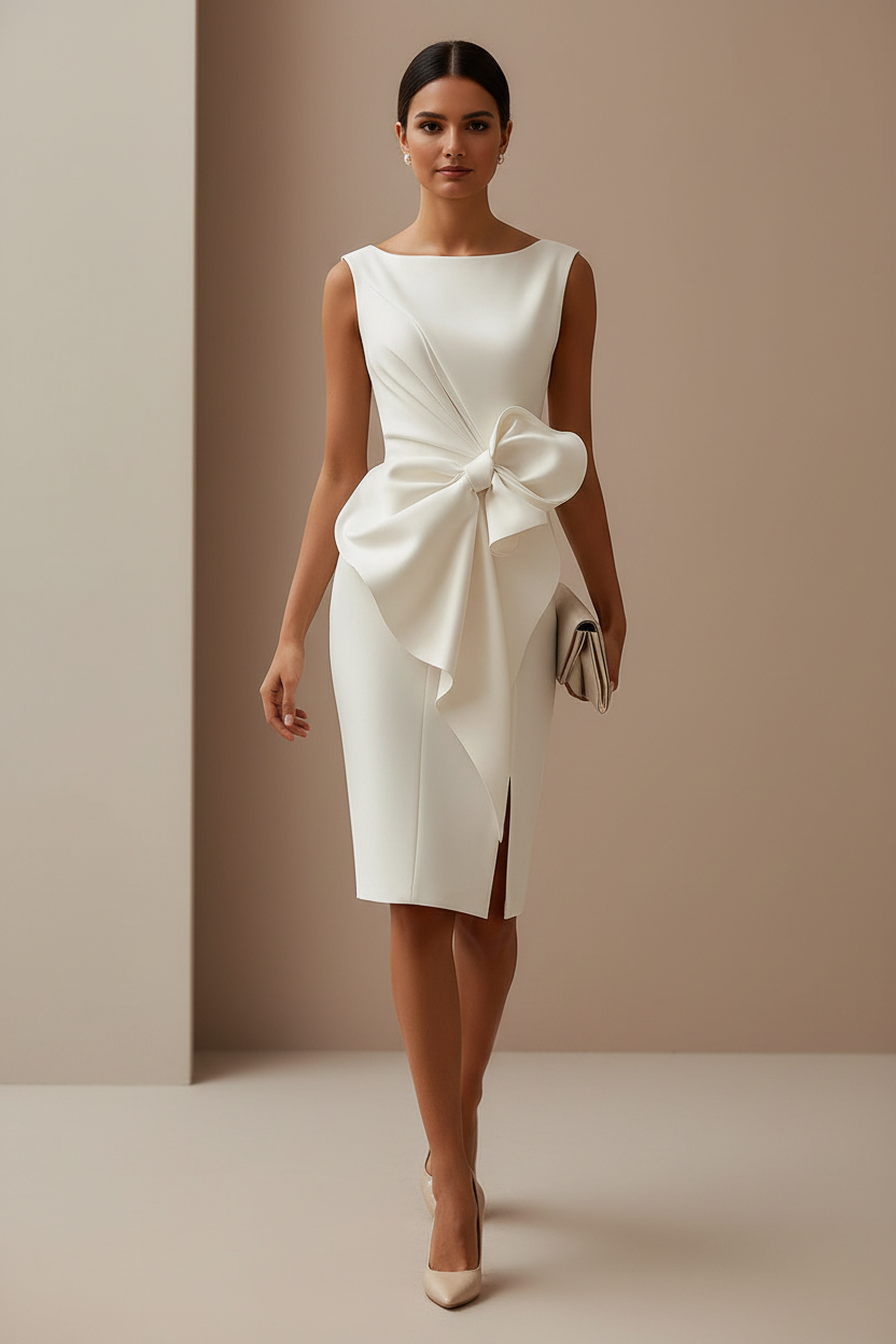 Witte Jurk met Model