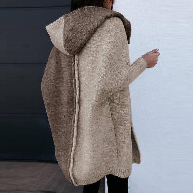 Dames Trui met Capuchon - Warme Gebreide Sweater Zacht en Comfortabel