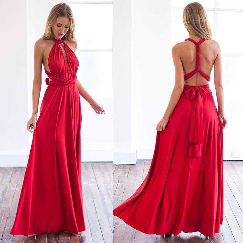 Elegante Jurk voor Bruiloft en Feesten - Multiway Maxi Jurk