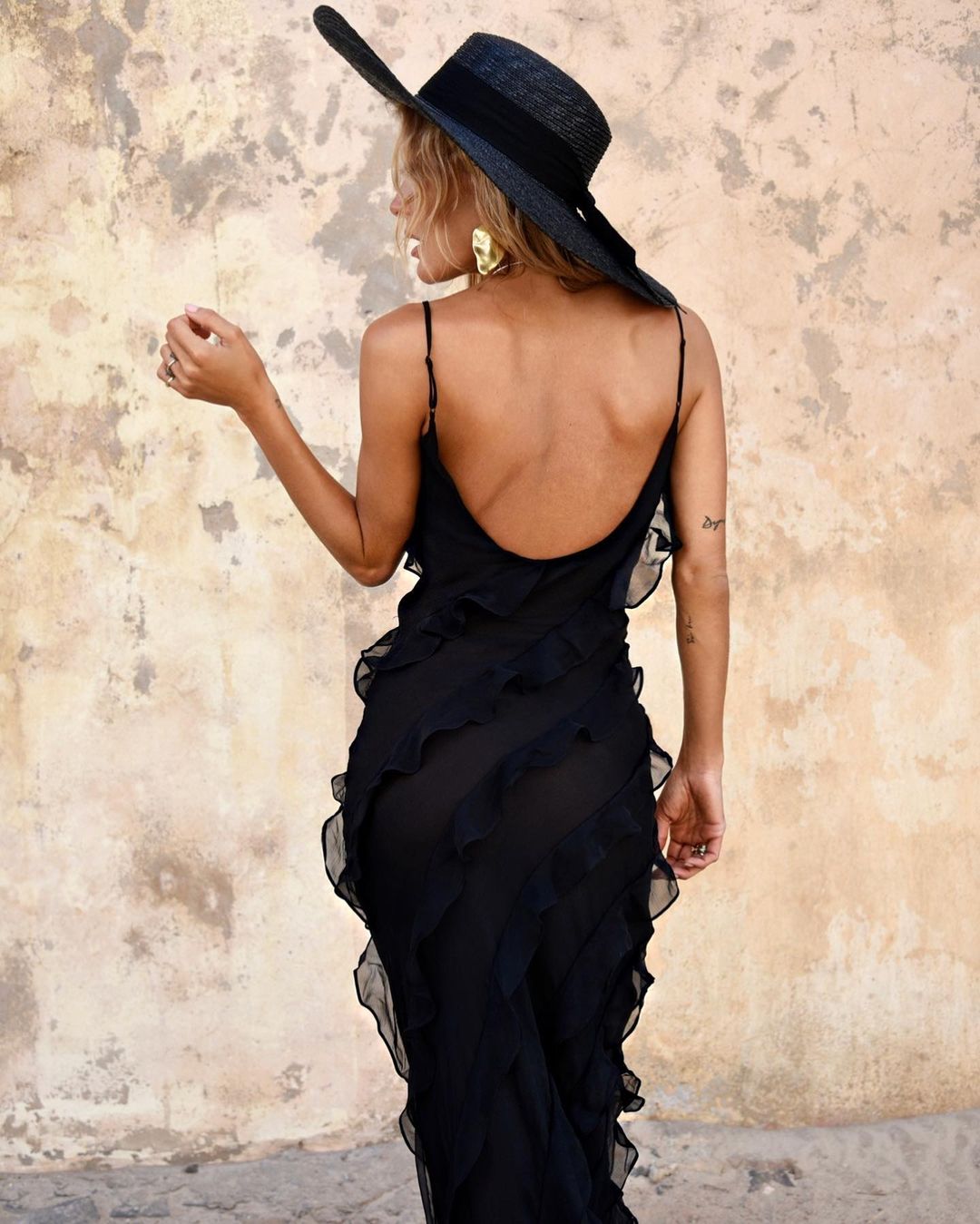 Vrouwen Maxi Jurk Ruffles Elegante Avondjurk