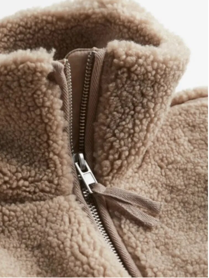 Dames Teddyjas Oversized Zacht Fleece Warme Winterjas