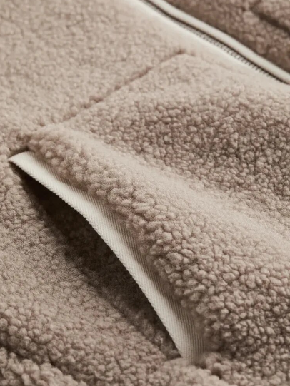 Dames Teddyjas Oversized Zacht Fleece Warme Winterjas