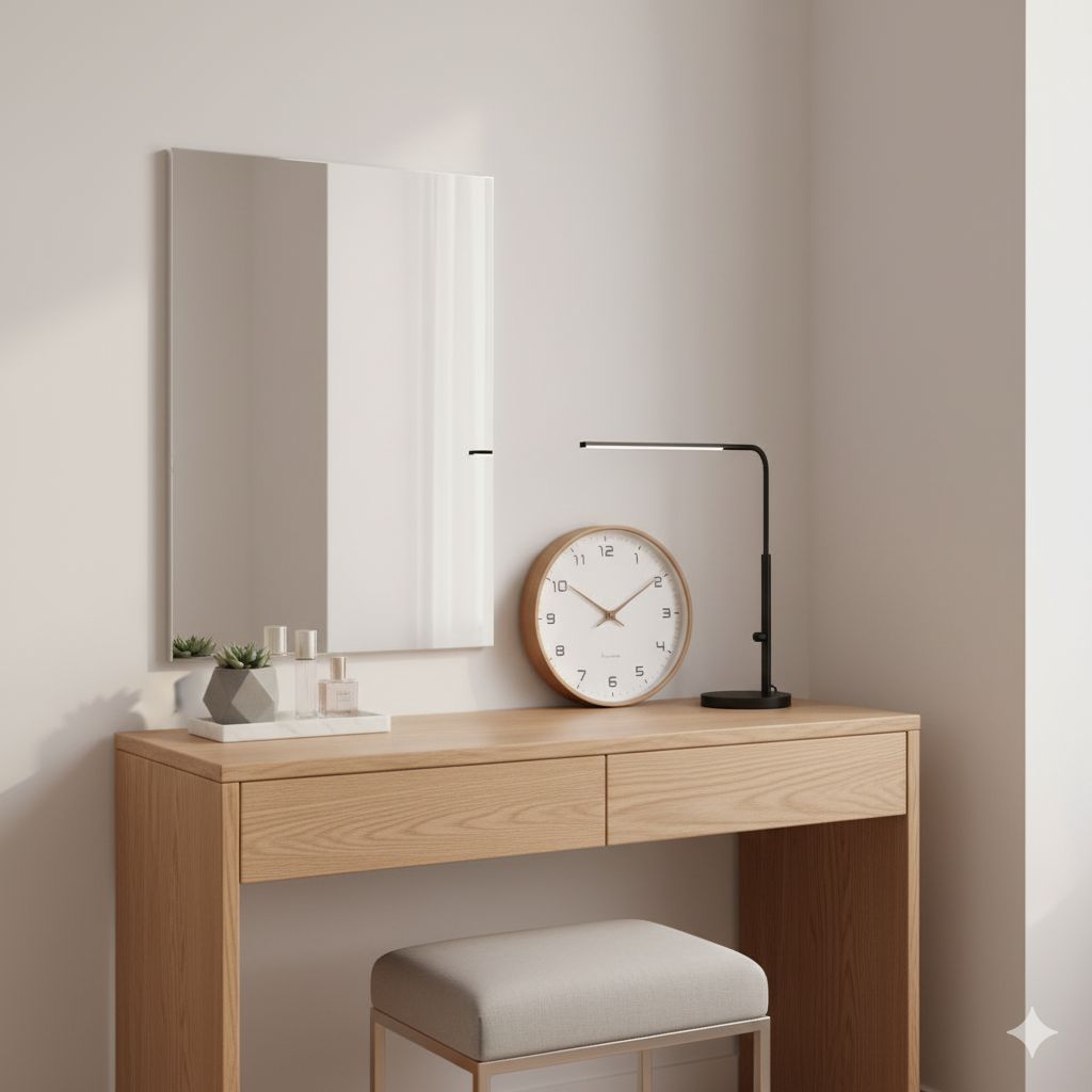 Houten Wandklok Scandinavisch Minimalistisch Stil 25cm 30cm Rond