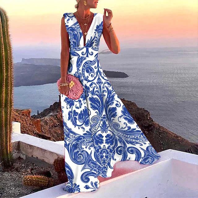 Vakantiejurk Dames Zomerjurk Thel Stijl Lentejurk