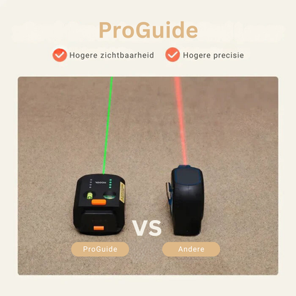ProGuide Precisie-Gereedschap voor Huisverbeteringen – Laserwaterpas met Stofafzuigsysteem