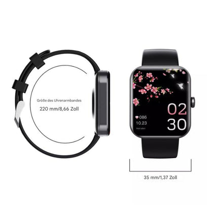 Slimme Smartwatch met Niet-Invasieve Bloedglucosemeting – Gezondheidstracker voor Hartslagmeting, Bloeddruk en Zuurstofniveau