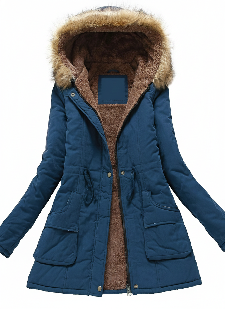 Dames Winterjas Parka met Capuchon Warm en Waterdicht