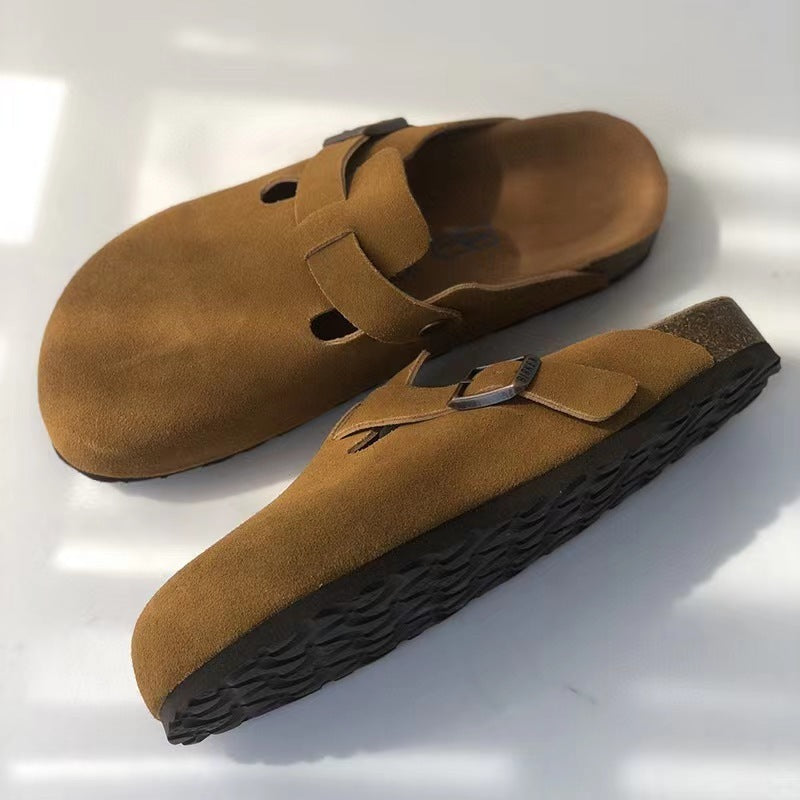 Suède Pantoffels Premium Handgemaakt Unisex - StudioMarella
