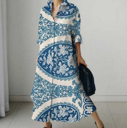 Vrouwelijke Zomerjurk Bloemenprint Jurk voor Dames