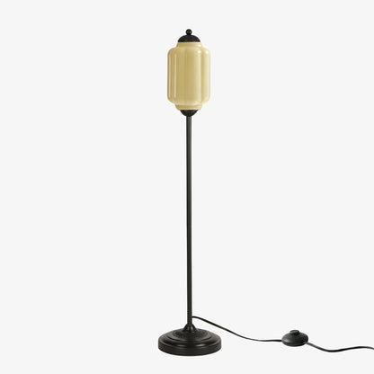Decoratieve Glazen Pompoen Vloerlamp Retro Organische Stijl Woonkamer Staande Lamp