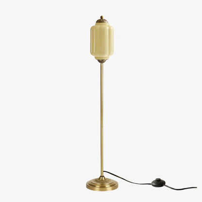 Decoratieve Glazen Pompoen Vloerlamp Retro Organische Stijl Woonkamer Staande Lamp