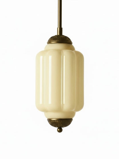 Vintage Glazen Hanglamp met Nostalgische Uitstraling – Verfijnde Verlichting voor Eetkamer en Keuken