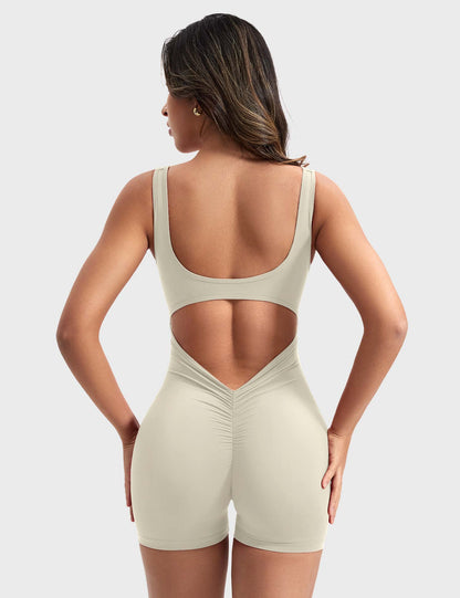 Vrouwelijke Romper met V-hals Elegant Design