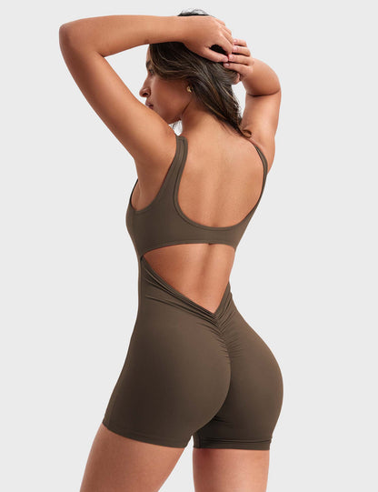 Vrouwelijke Romper met V-hals Elegant Design
