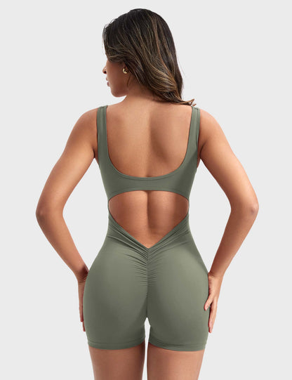Vrouwelijke Romper met V-hals Elegant Design