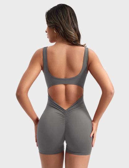 Vrouwelijke Romper met V-hals Elegant Design