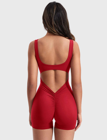Vrouwelijke Romper met V-hals Elegant Design