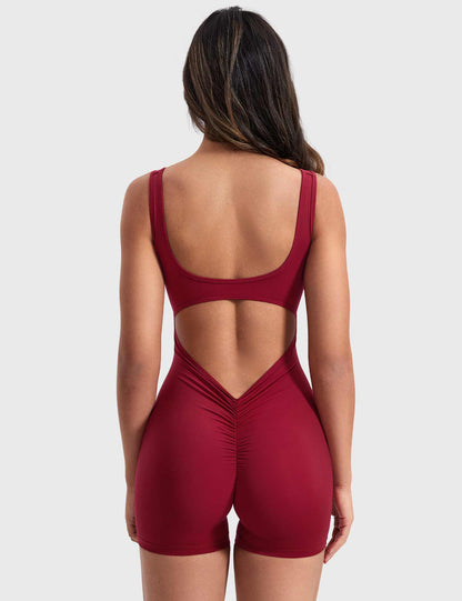 Vrouwelijke Romper met V-hals Elegant Design