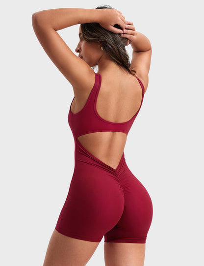 Vrouwelijke Romper met V-hals Elegant Design