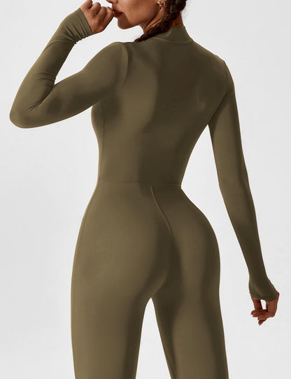 Stretch Bodysuit Met Rits Naadloos Comfortabel