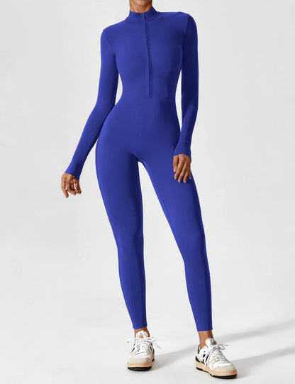 Stretch Bodysuit Met Rits Naadloos Comfortabel