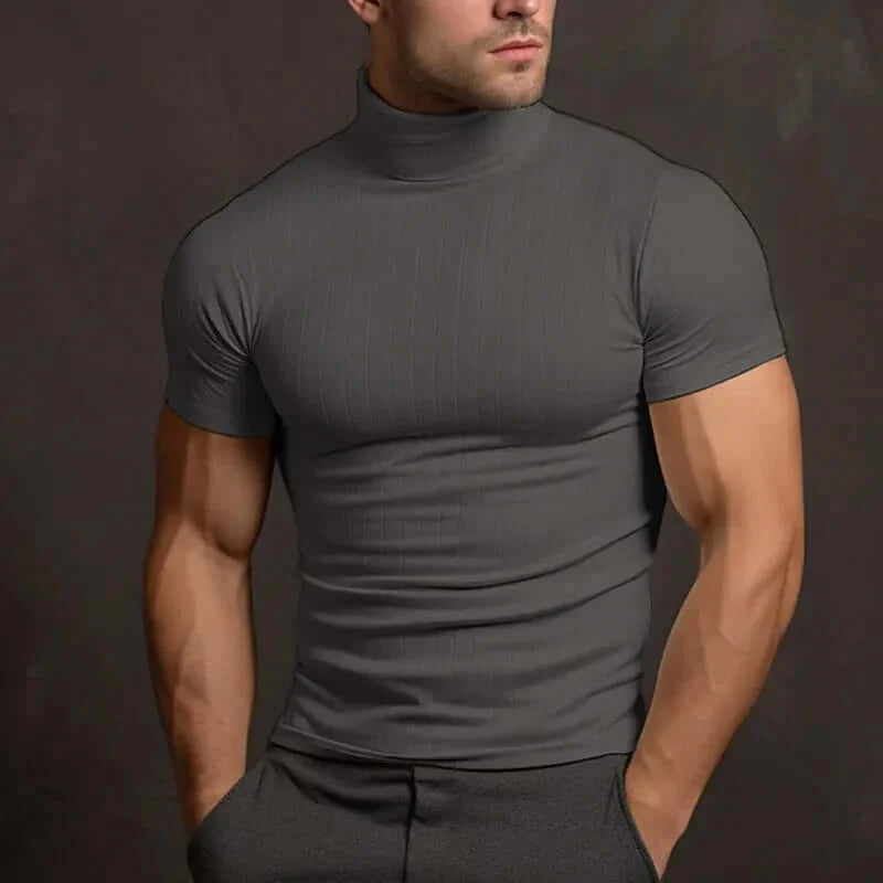 Heren T-shirt Effen Kleur Comfortabel Katoen