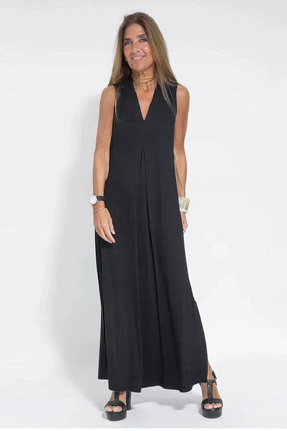 Elegante Lange Jurk met Cardigan Set voor Vrouw