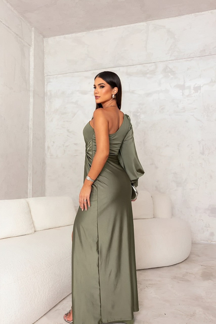Elegante EenSchouder Jurk voor Bruiloft
