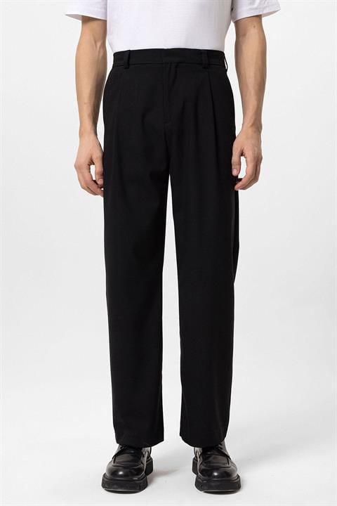 Heren Plissébroeken Zwart Formal Elegant - StudioMarella
