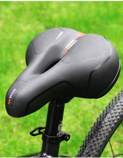 Fietszadel Met Geldemping Ergonomisch Comfort Zwart Voor Lange Ritten Ademend Waterdicht