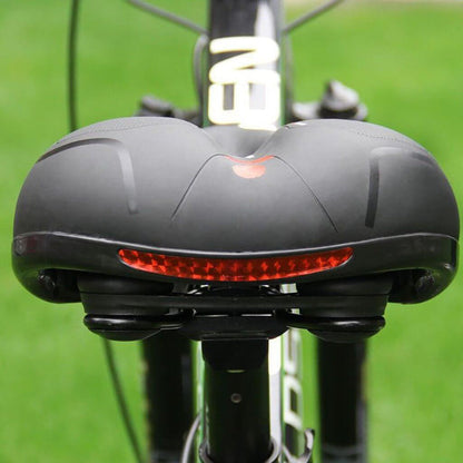 Fietszadel Met Geldemping Ergonomisch Comfort Zwart Voor Lange Ritten Ademend Waterdicht