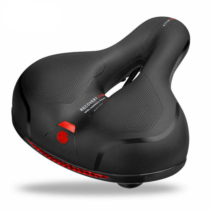 Fietszadel Met Geldemping Ergonomisch Comfort Zwart Voor Lange Ritten Ademend Waterdicht