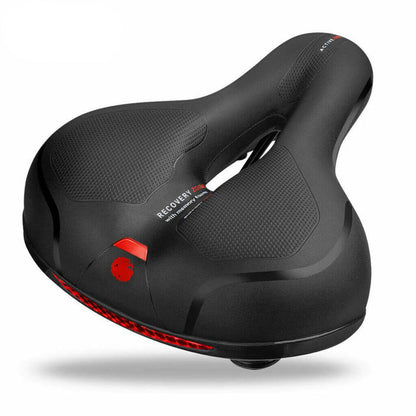 Fietszadel Met Geldemping Ergonomisch Comfort Zwart Voor Lange Ritten Ademend Waterdicht
