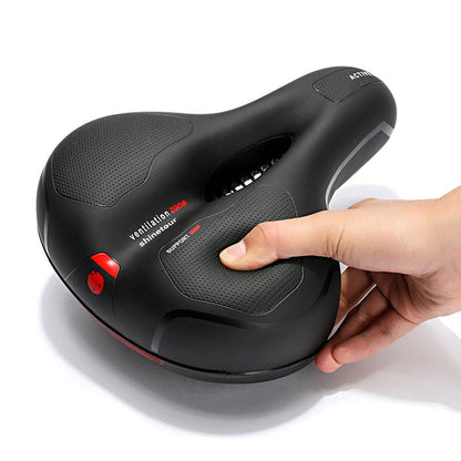 Fietszadel Met Geldemping Ergonomisch Comfort Zwart Voor Lange Ritten Ademend Waterdicht
