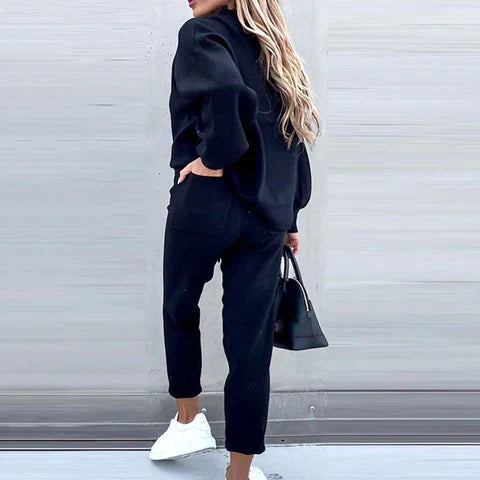 Dames Lounge Set Zacht Trui en Joggingbroek Comfortabele Kleding