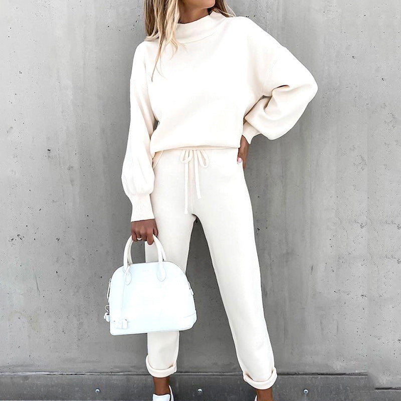 Zachte Dames Loungewear Set Gebreid Warm en Comfortabel - StudioMarella