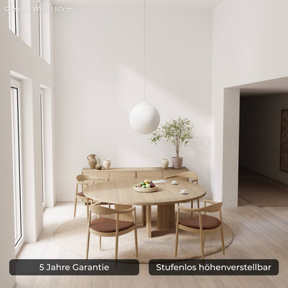 Minimalistische design hanglamp van opaalglas – Elvéra