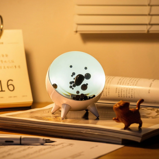 Ferrofluid Display Bluetooth Speaker ABS Glas 10,6 cm Muziek Visualizer Magnetisch Vloeistof Bureau Decoratie Cadeau Tech Kunstobject