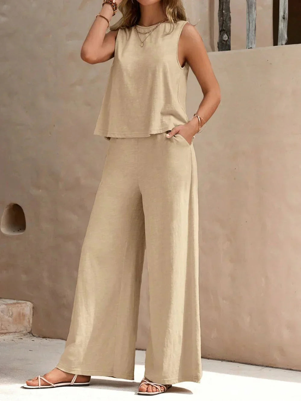 Dames Broeken Elegant Casual Set Zwart
