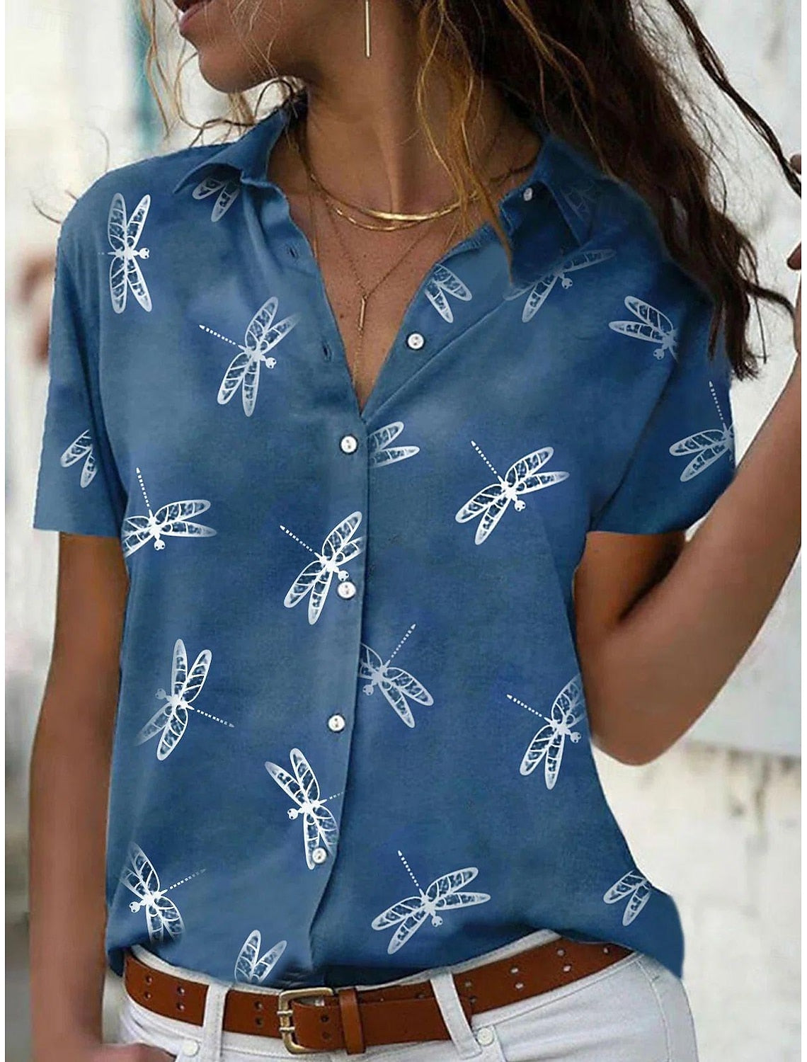 Vrouwen Zomershirt Casual Losse Fit