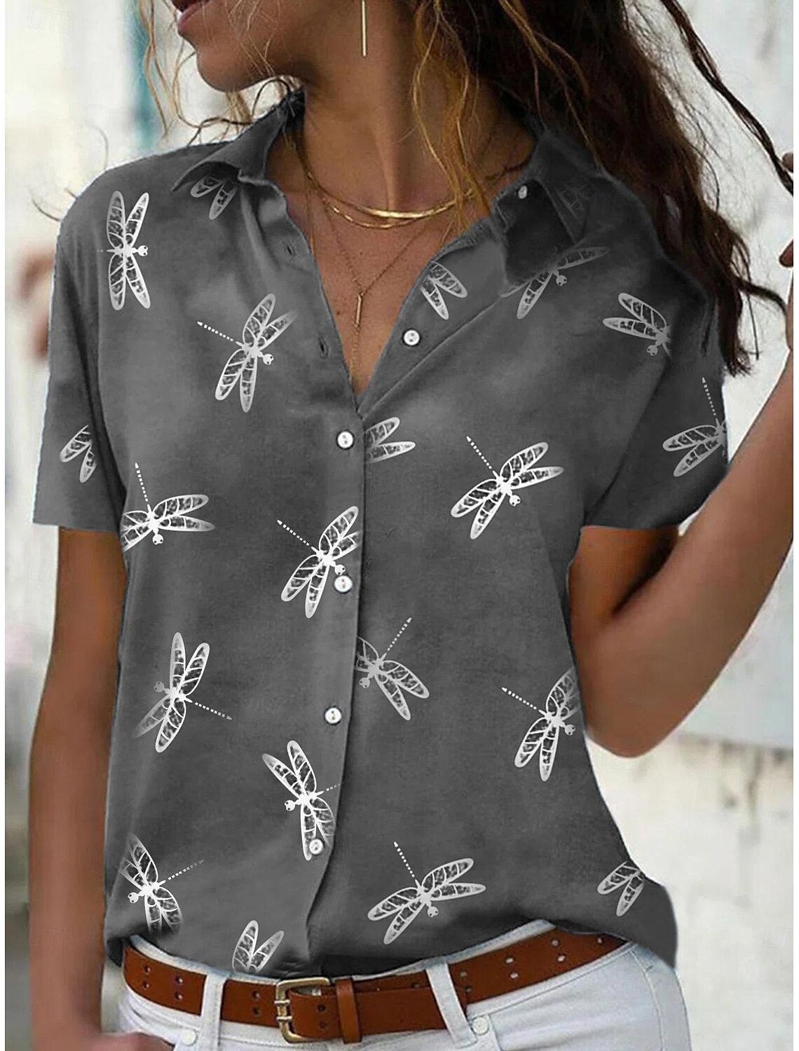 Vrouwen Zomershirt Casual Losse Fit
