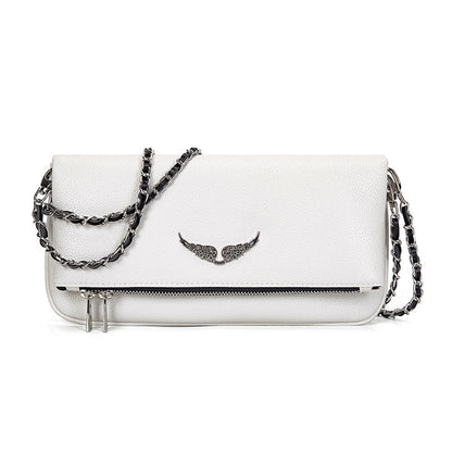 Dames Clutch met Ketting en Praktische Binnenkant → Dames Clutch met Ketting en Opbergvakjes