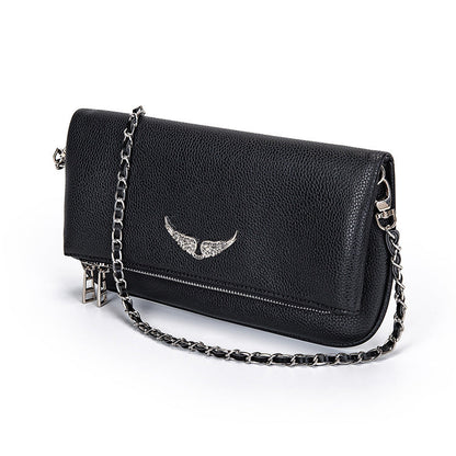 Dames Clutch met Ketting en Praktische Binnenkant → Dames Clutch met Ketting en Opbergvakjes
