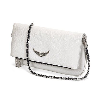 Dames Clutch met Ketting en Praktische Binnenkant → Dames Clutch met Ketting en Opbergvakjes